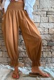 Sundaze Cheesecloth Bloomer Pant Hazelnut